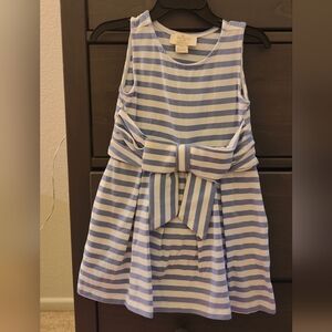 Kate Spade Blue and White Striped Kids Dress